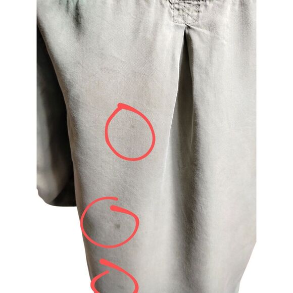 Universal‎ Thread Blouse Women's Small Green Epaulettes Military Style Shirt - Picture 7 of 15